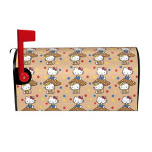 Hello Kitty waterproof magnetic mailbox cover, compatible with full-size mailboxes, Oxford cloth outdoor protective cover for garden, courtyard &