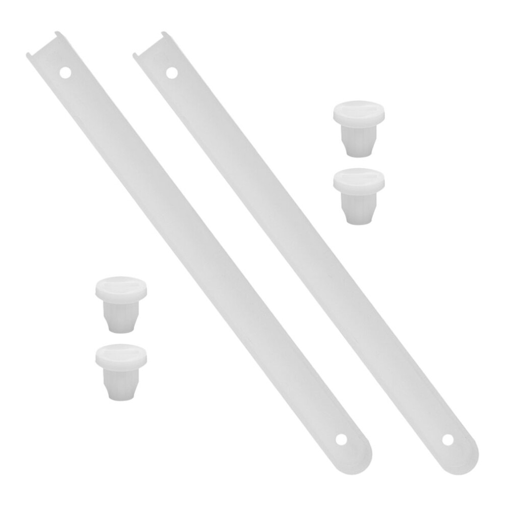 Plastic Drawer Slides Sliding Tracks Bottom Mount Dresser Guide Rail Accessories White 9322103951425