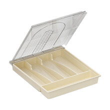 Tahtuvzn Home Decor Clearance! Cutlery Organizer with Lid Drawer Tabletop Cutlery Tray Outdoor Cutlery Organizer, Home Gift