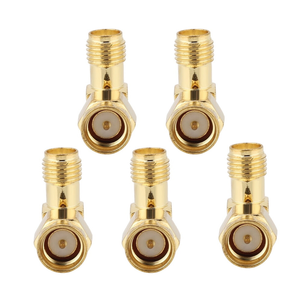 Nikou Conector Adaptador Sma Macho A Sma Hembra Ã¡Ngulo Recto 50 Ohm Conector Para Adaptador De Antena Dab 5 Uds 9322103952774