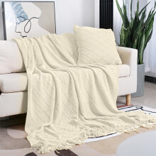 WinysinSummer Cool Knitted Blanket, Lightweight All-Season Quilt Compatible with Bedding Sets, Absorbs Heat for Hot Sleepers, Night Sweats, Adults &