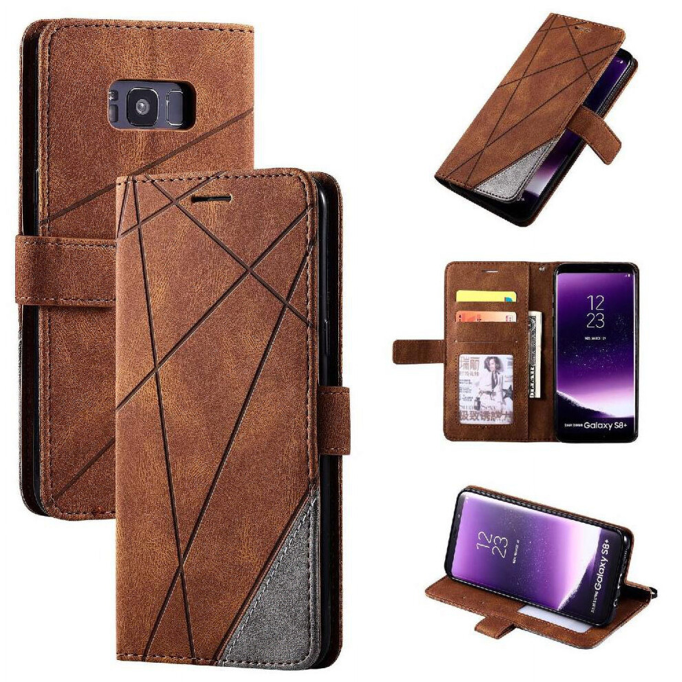 Case For Compatible With Samsung Galaxy S8 Plus Pu Leather Shockproof Wallet Flip Folio Magnetic Card Holder Kickstand 9338982164733
