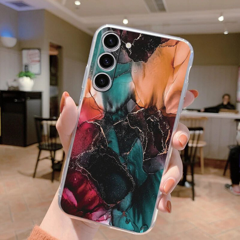 Compatible With Samsung Galaxy S24, S24 Plus, S24 Ultra Case - Marble Clear Soft Tpu Phone Cover 9338982164764