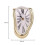 Niovtt Melting Clock Modern Surrealistic Shelf Decor Distorted Clock (Gold) 7