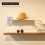Niovtt Melting Clock Modern Surrealistic Shelf Decor Distorted Clock (Gold) 5