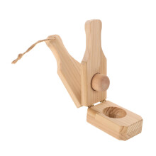 Plantain Press Wooden Tostones Maker with Ergonomic Handle for Smooth Tostones Formation