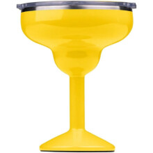 Rita | Temperature Insulated, Stainless Steel Margarita Glass, Lidded for Cocktails, Wine & Cold Drinks — Sunflower