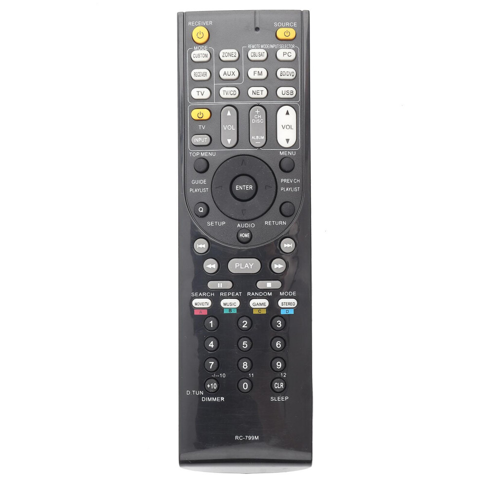 Eatbuy Rc-799M Remote Control, Universal Remote Control Keyboard Remote Controller Controller Audio Video Receiver (Without Battery) 9499224722224