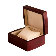 Wood Watch Storage Box Watch Storage Display Case Jewelry Bracelet Storage Gift Holder (Red)