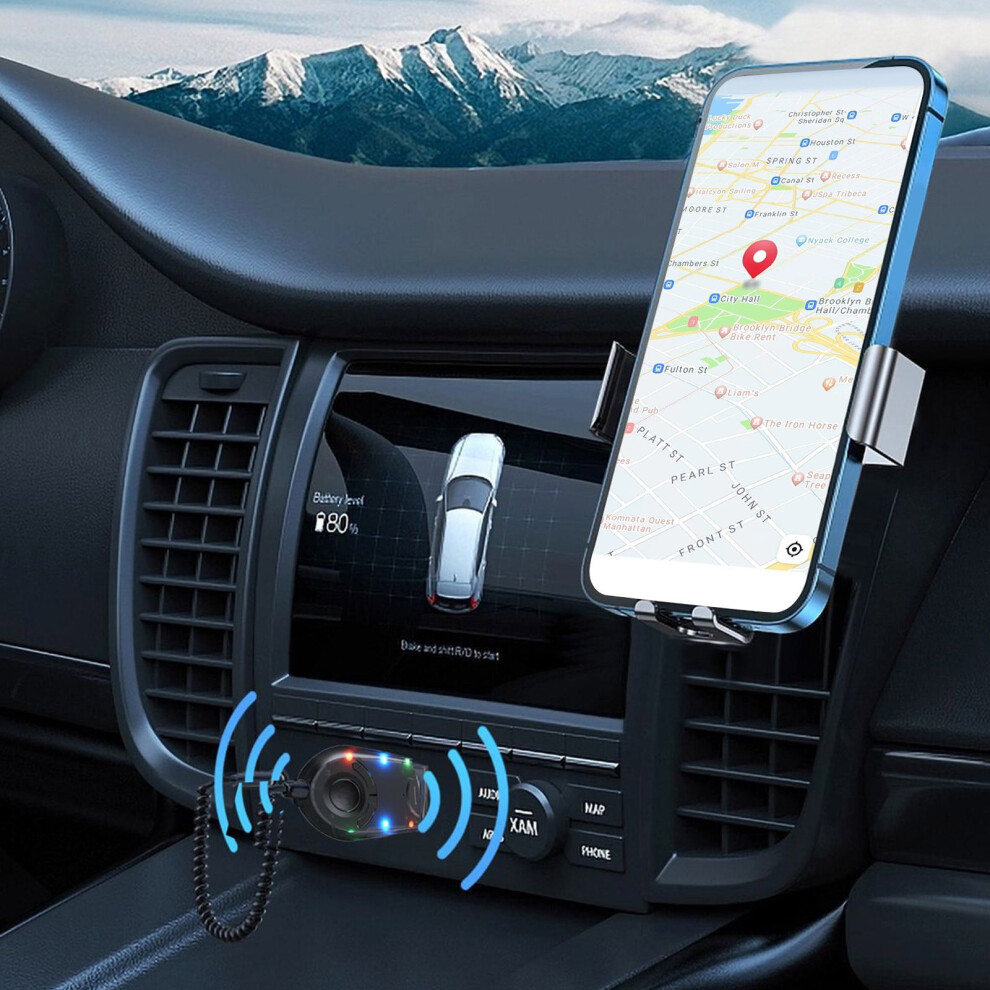 Donemore Bluetooth 5.3 Fm Transmitter And Receiver For Car, Bluetooth Fm Radio Adapter Music Player Fm Transmitter/Car Kit 9499224726079