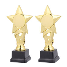 Mizh 2Pcs Competition Trophy Kids Sports Reward Creative Star Awards Trophy
