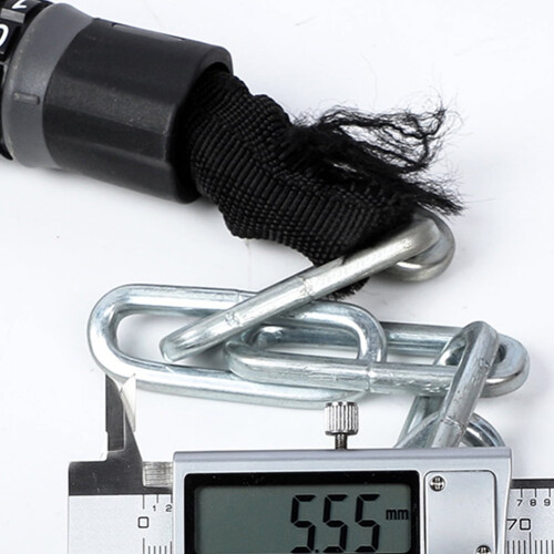 Lock Durable Bike Code Portable Alloy Steel Mountain Locking Chain Fold 1