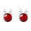 Gregiular Christmas Elk Ear Stud Earrings Red 1