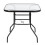 SamyoHome 32" Outdoor Patio Table Square Shape Steel Frame 1
