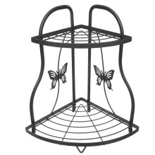 Shelf Organizer Bathroom Rack Corner Counter Kitchen Countertop Storage Shower Spice Makeup Wall Vanity Display