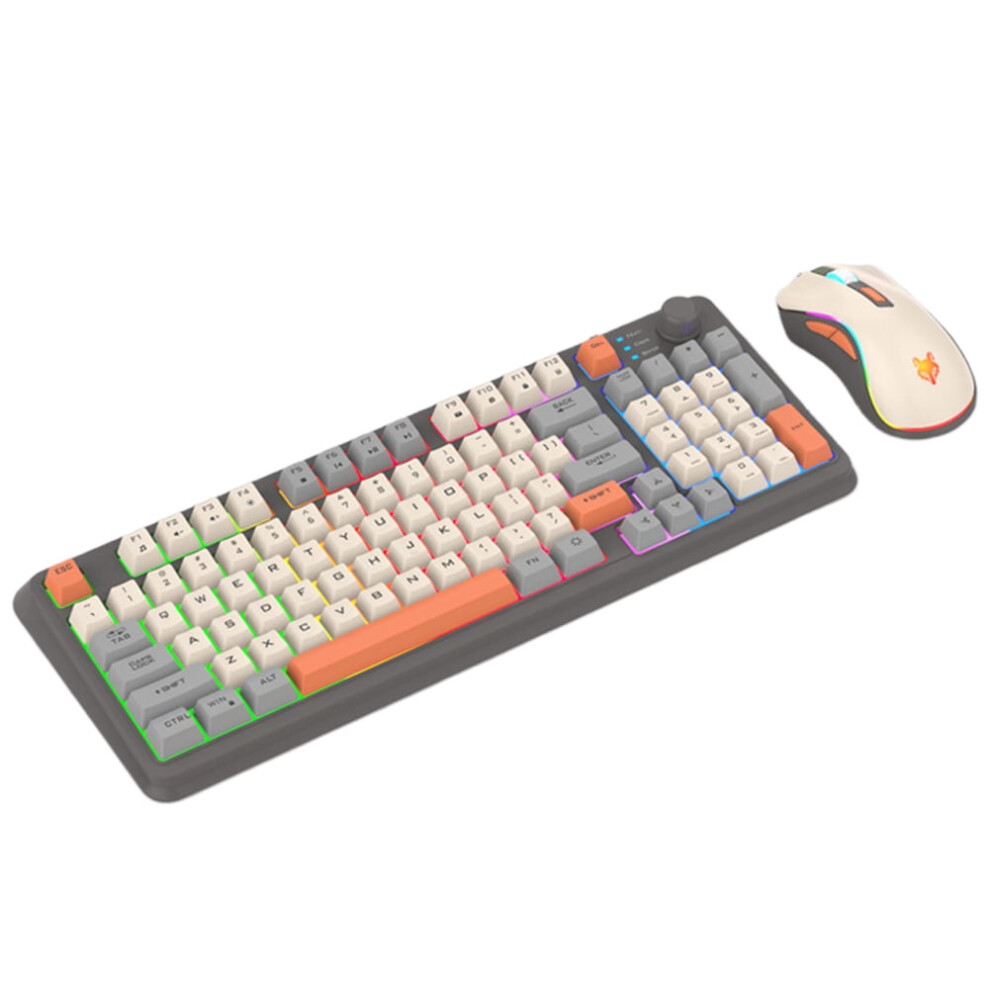 Jixopn K82 Gaming Keyboard 94 Keys With Mouse Wired Keypad For Pc Laptop (Shimmer Set) 9353595228139