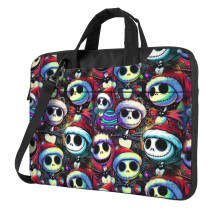 Laptop Sleeve 14" The Nightmare Before Christmas Computer Case Notebook Sleeve PC Messenger Bag Tablet Case Neoprene Handle Sleeve