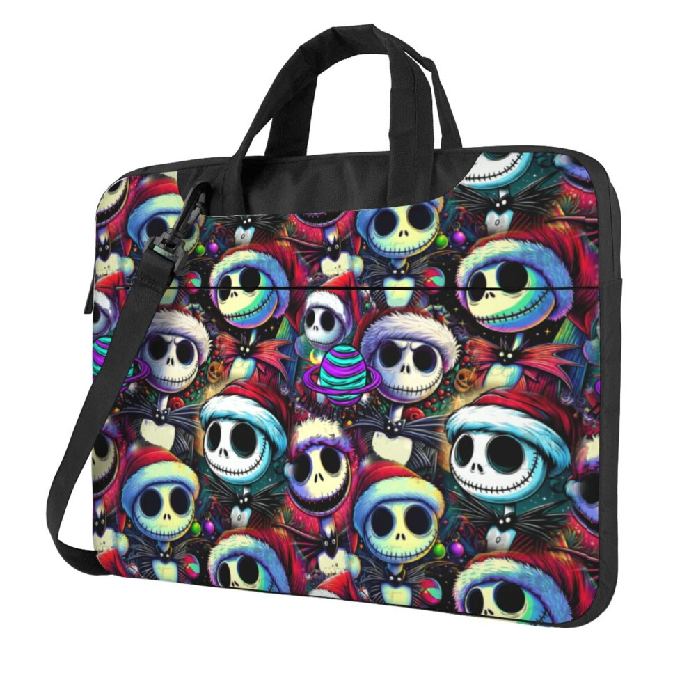 Laptop Sleeve 14" The Nightmare Before Christmas Computer Case Notebook Sleeve Pc Messenger Bag Tablet Case Neoprene Handle Sleeve 9353595228337