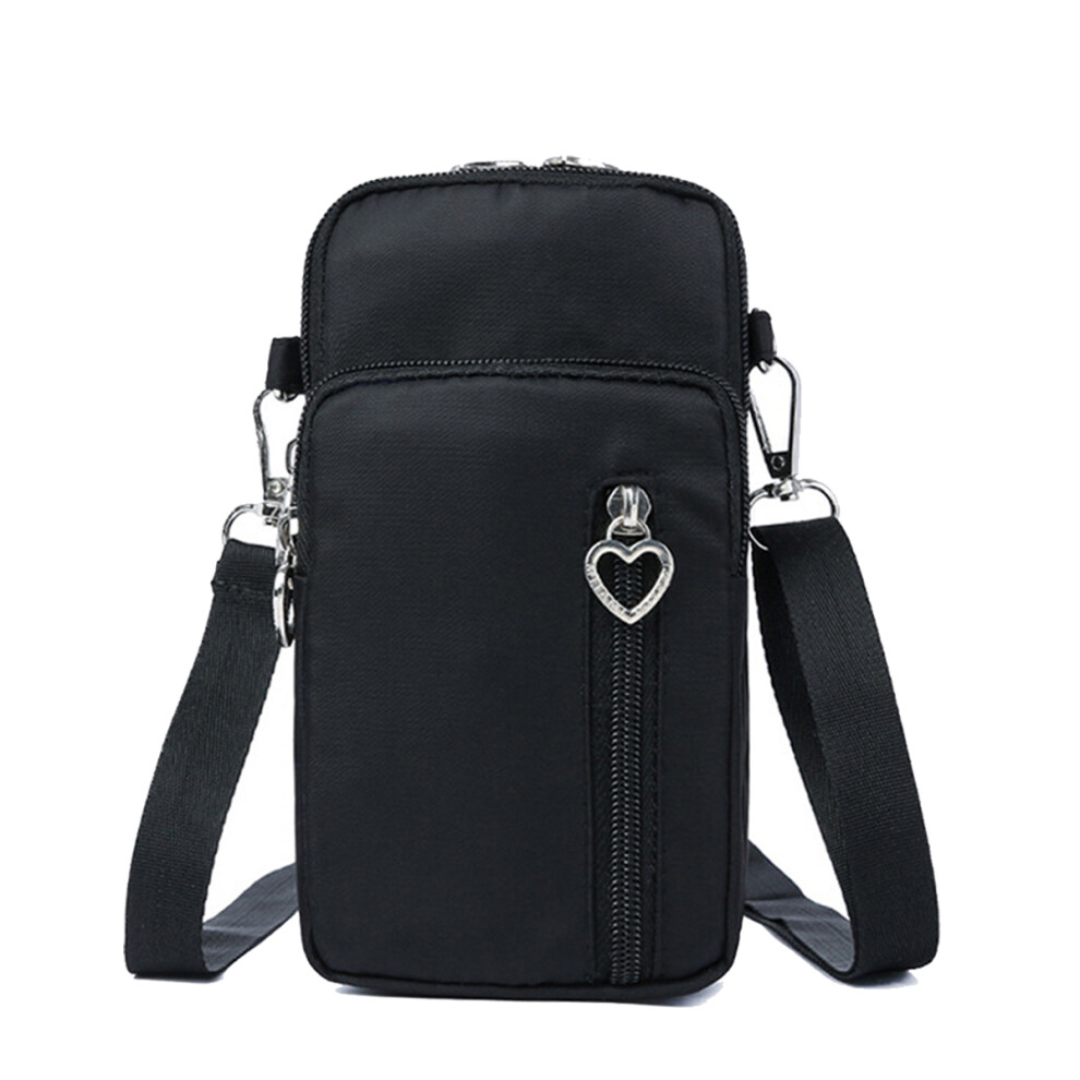 Mobile Phone Bag For Phone Case Wallet Outdoor Sport Purse Shoulder Bag Women Phone Pouch- Black 9313598809735