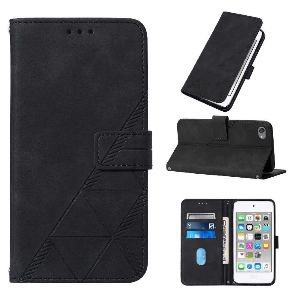 Case For Ipod Touch 7 Credit Card Holder Flip Folio Book Protective Pu Leather Wallet Cover 9313598809834