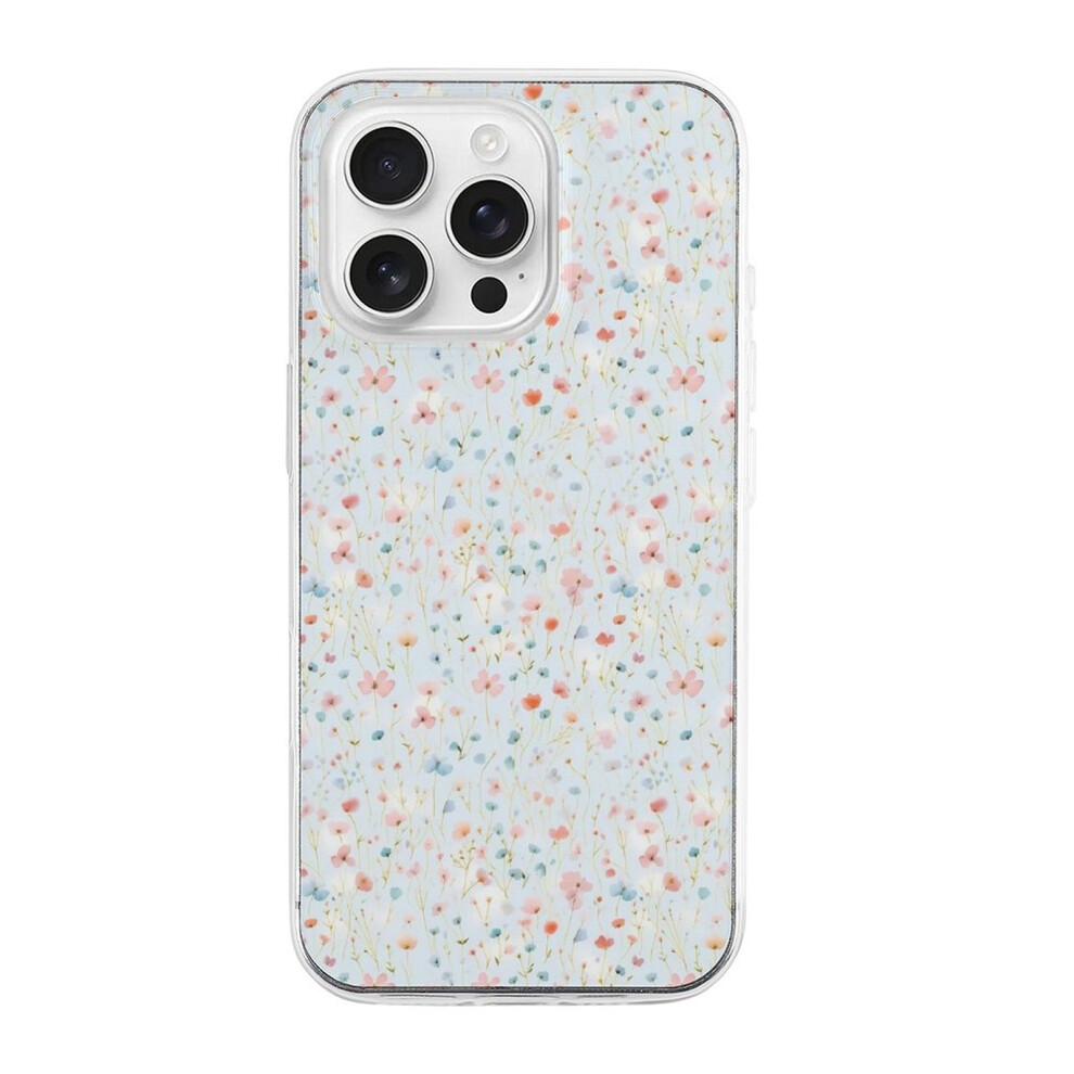 Floral Tpu Case For Iphone 16 Pro Â Slim Shockproof Anti- Scratch-Resistant Wireless Charging Compatible With Enhanced Grip Yellow 9313598809667