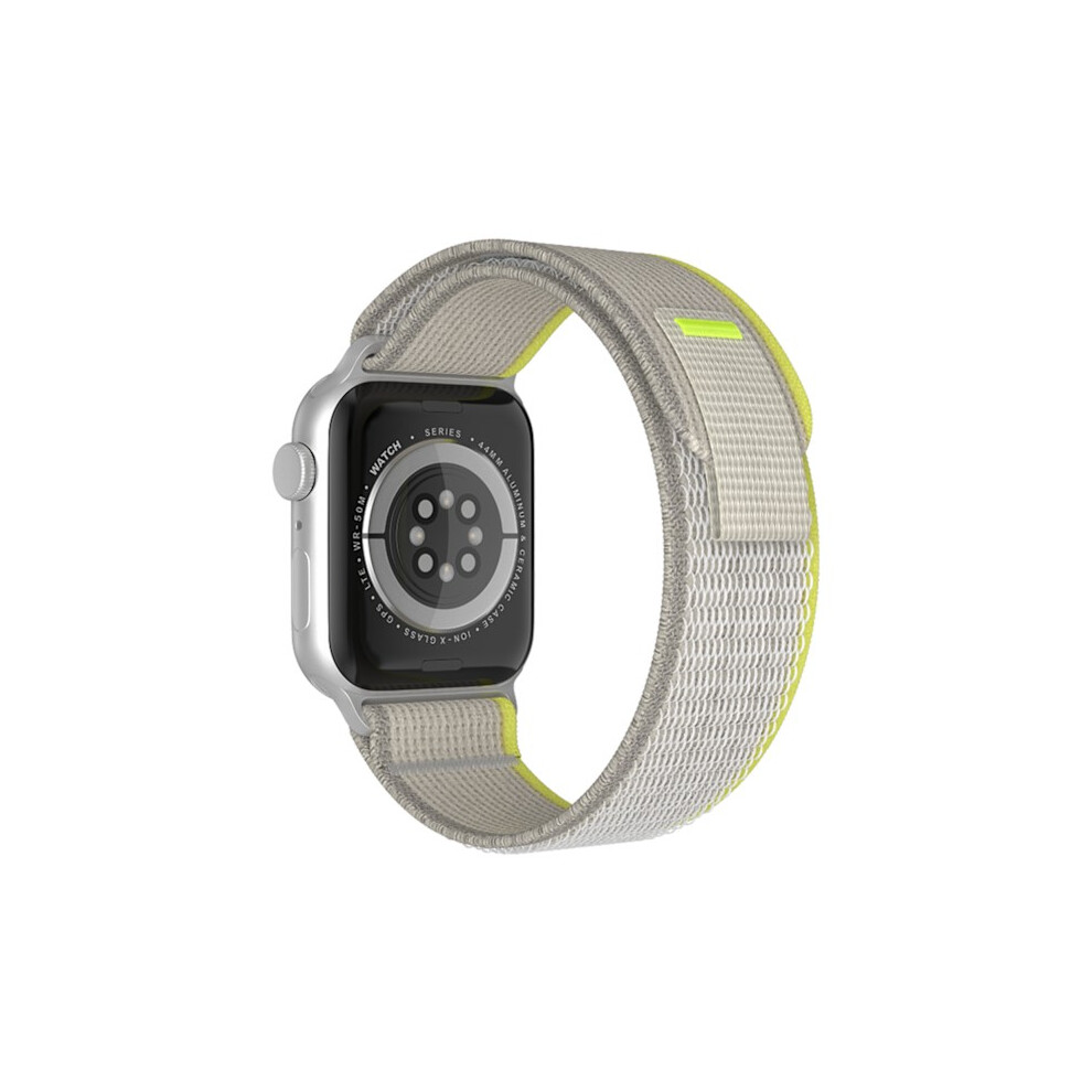 Trail-Band Bracelet - Fits Compatible With Apple Watchwith Apple Watch 42Mm/44Mm/45Mm/46Mm/49Mm - White/Yellow 9496895828804