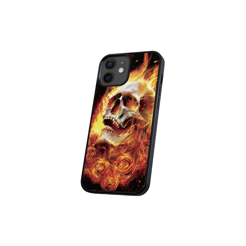 Compatible With Iphone 11 - Case/Mobile Case Burning Skull 9496895828729