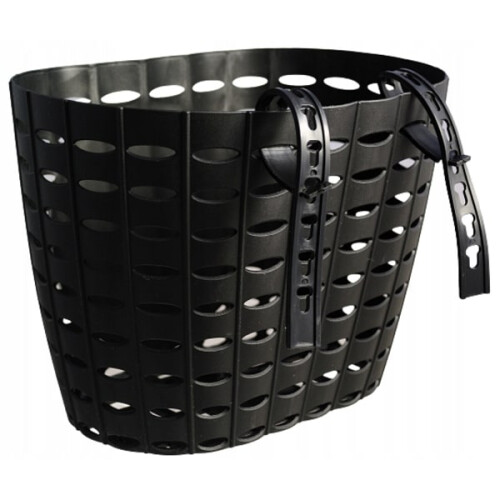 Black Plastic Basket for Bicycle and Scooter - BATMAN-inspired 2