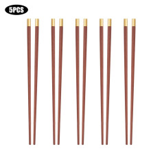 Heaveant Chopsticks Set, 25cm Handcraft Premium Reusable Gift Chopsticks Kit Tableware for Home Kitchen Use(5Pcs)