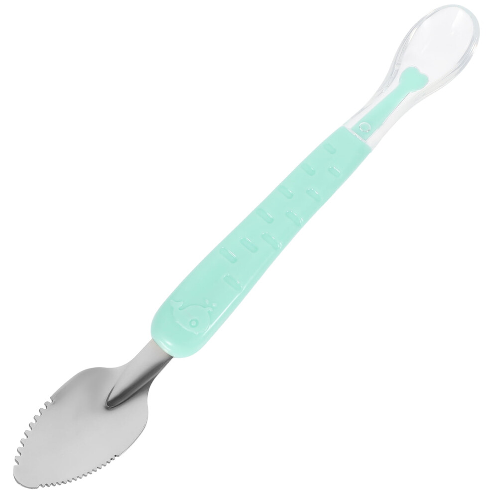 Stainless Steel Scraper Spoons 304 Silica Gel Baby