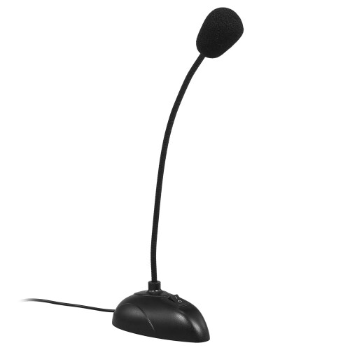 WD Computer Microphone Desktop Capacitive Microphone Wired Microphone 3.5mm Interface for Lecture Conference Voice Chat 2