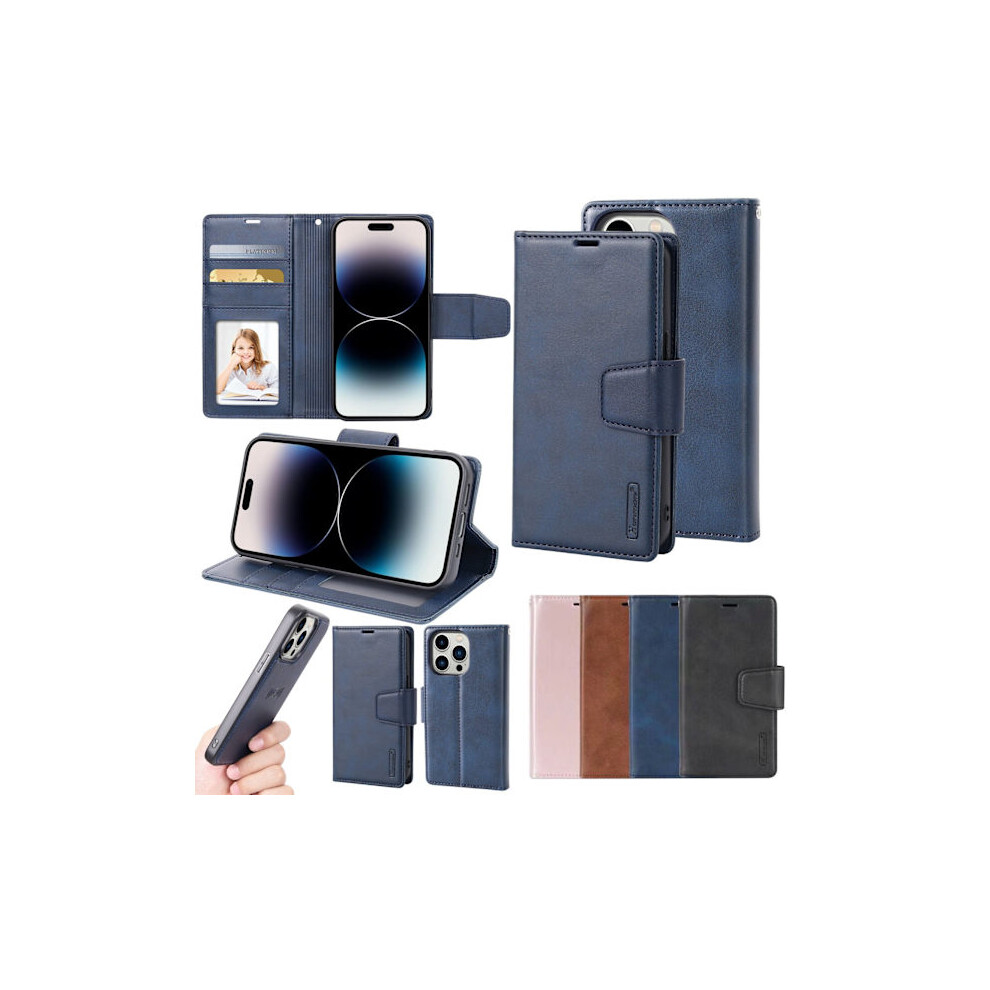 Stylish 2-1 Wallet Case Compatible With Iphone 15 Pro Navy Blue 9448990256938