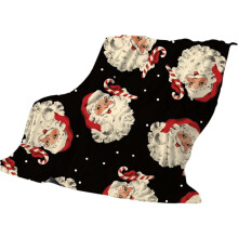 Christmas Flannel Throw Blanket - Festive Red Polka Cover for Sofa, Tree, Holiday Decor