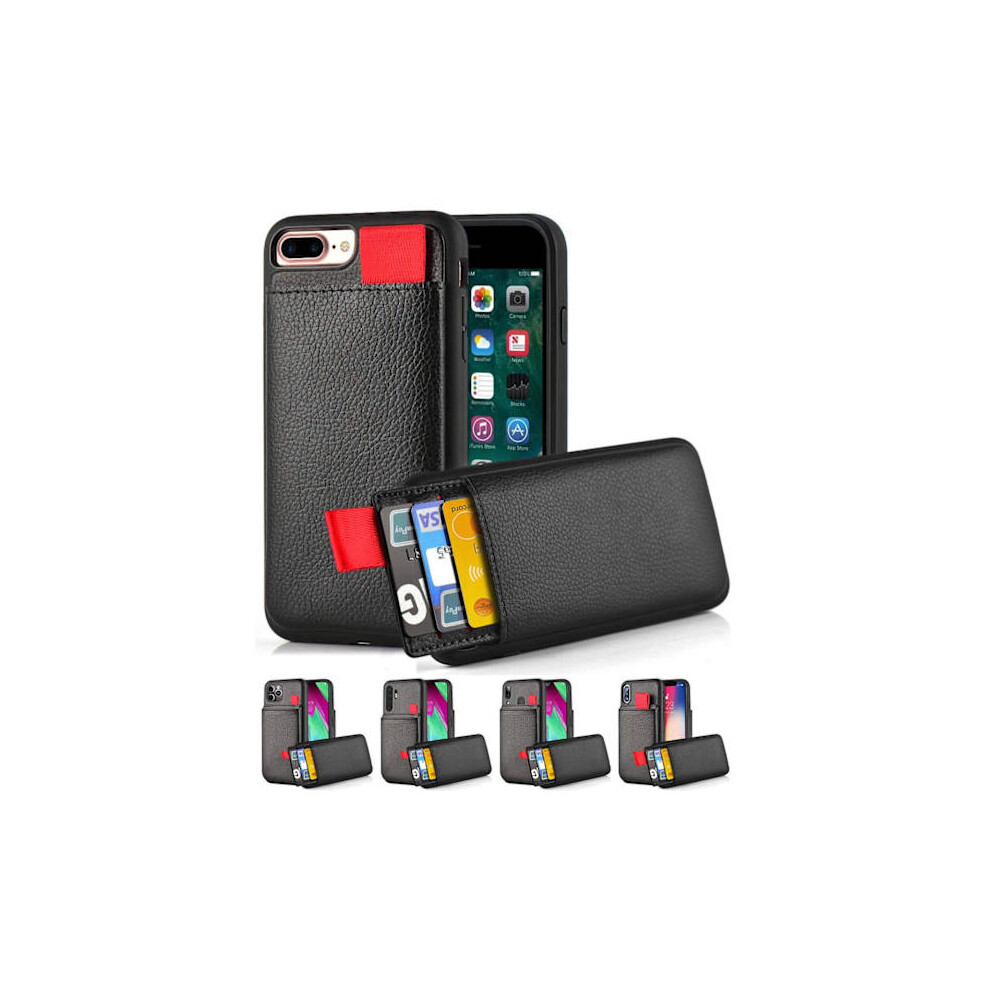 Compatible With Iphone 12 Pro Max, Samsung, Huawei - Mobile Case With Hidden Card Slot & Holder Black 9448990257119