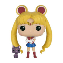 Funkoa Sailor Moon Sailor Moon & Luna #89 Vinyl Figure Pop! Birthday Toys Model (No Toy Model Color Box)- New!