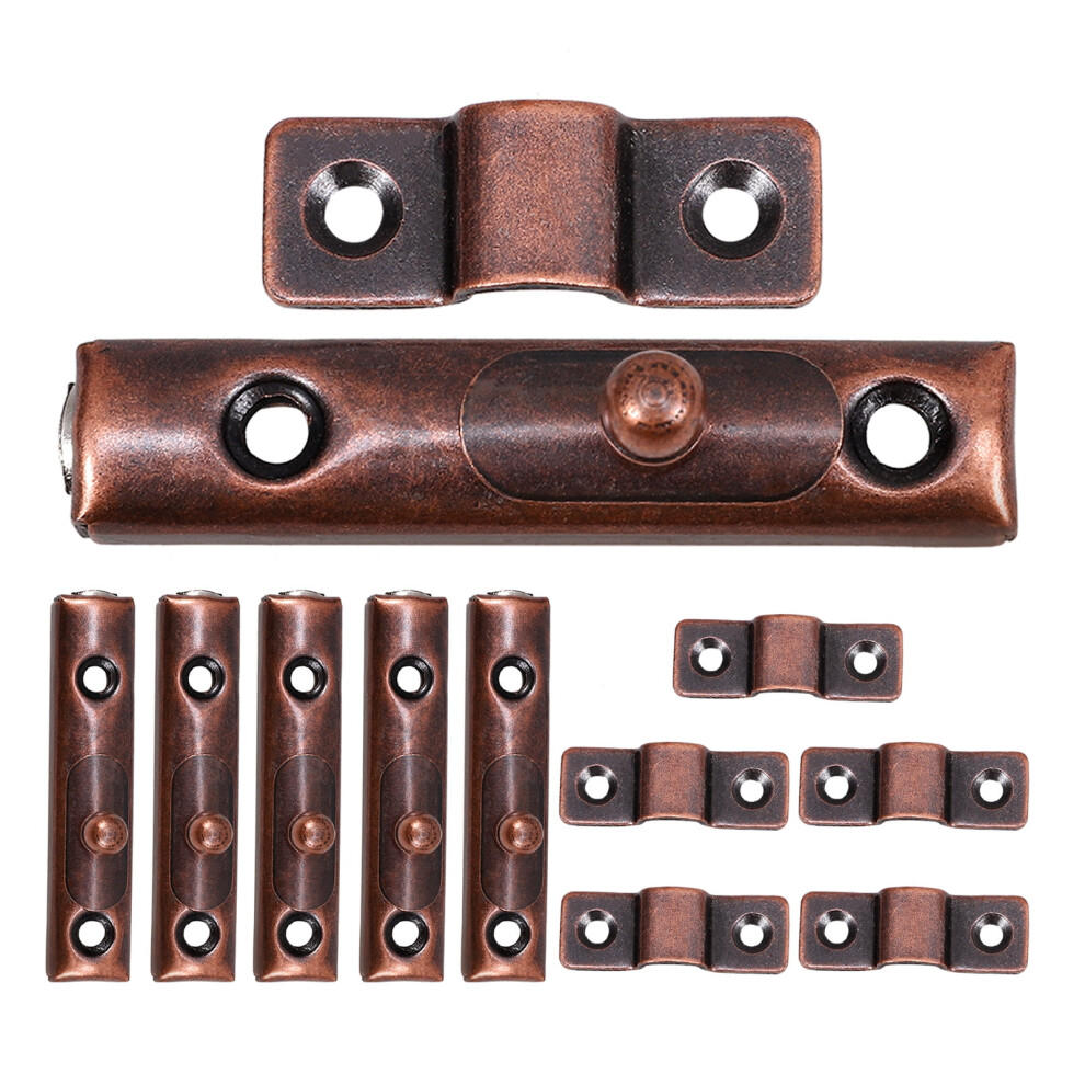 6 Sets Lock For Door Bolts Wardrobe Latch Slide Wooden Furniture Stainless Steel 9448990257591