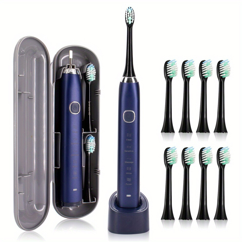 Smart Sonic Electric Toothbrush Ultrasound IPX7 Rejected Tooth Brush 5 Mode Smart Time Whitener Teethbrush Sarmocare S100