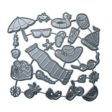Dasbsug Beach Supplies Craft Molds 3D Stencils Metal Cutting Stencils for Scrapbooking