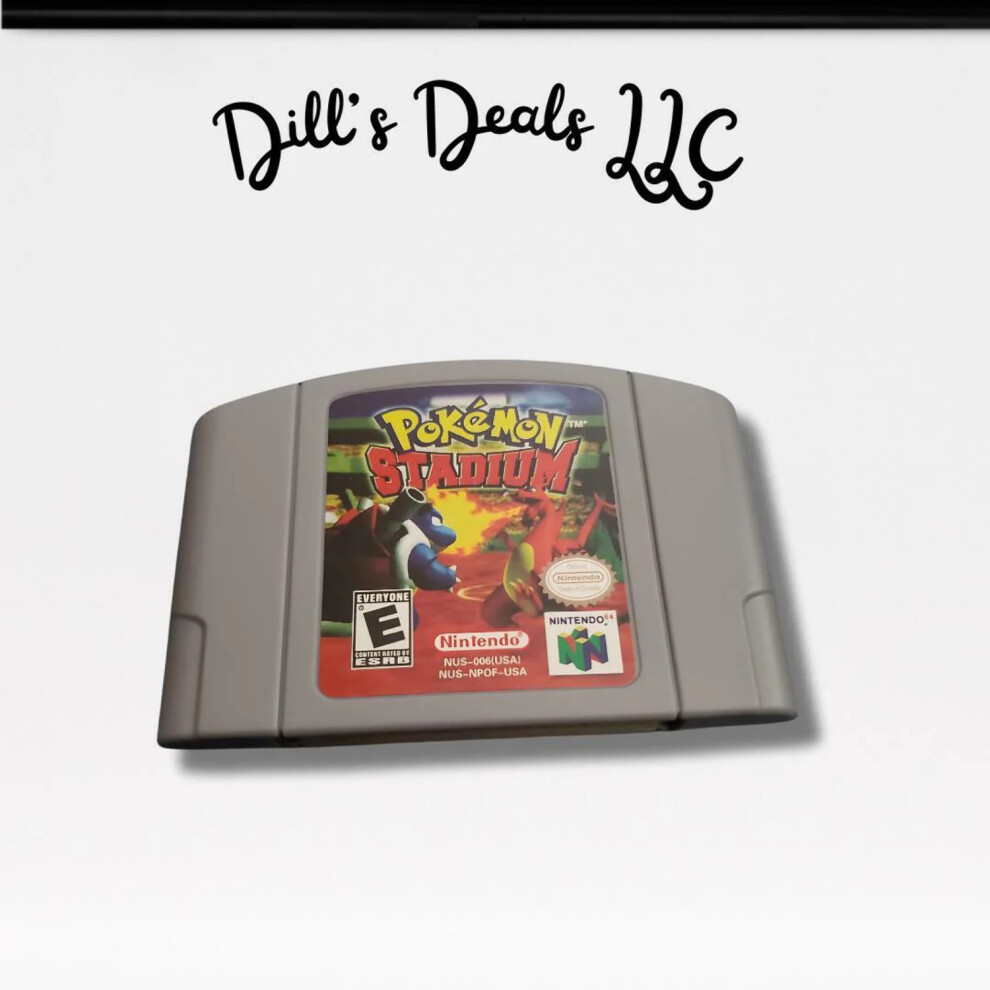 Pokemon Stadium N64 Video Game For Compatible With Nintendo 64 9448990261154