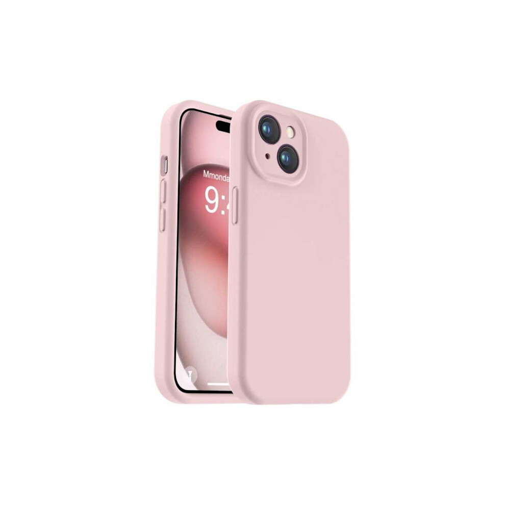 Compatible With Iphone 14 Plus Rubber Cover With Camera Protection Liquid V2 - Pink 9402001808288