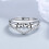 Adjustable Anti-Stress Ring with Rotatable Beads Silver 4