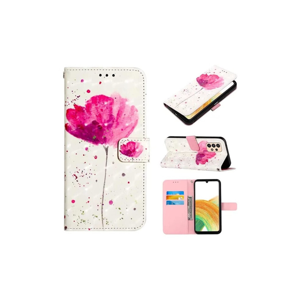 Wallet Case Compatible With Samsung Galaxy A53 Â Flower Pink 9402001808110