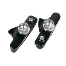One Pair(2Pcs) Mountain Road Bike Brake Pads MTB Bicycle Braking V-Brake Holder Shoes Rubber Blocks Durable Hard-wearing Cycling Accessories,Black