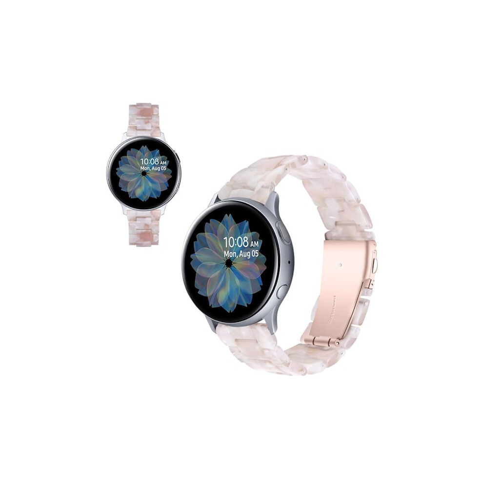 Compatible With Samsung Galaxy Watchung Galaxy Watch (42Mm) / Active Marble Watch Band - Pink / White Pink Pink,White 9402001808394