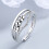Adjustable Anti-Stress Ring with Rotatable Beads Silver 3