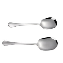 2 Pcs Serving Spoon Soup Spoons Kitchen Scoops Home Tableware Long Handle Spoon Public Cutlery