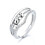 Adjustable Anti-Stress Ring with Rotatable Beads Silver 1