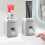 Automatic Toothpaste Dispenser for Kids, 2 Pack Wall Mounted Squeezer with Dust Cover and Easy Cleaning 1