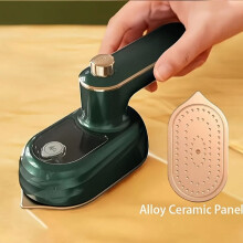 Mini Steam Iron for Rapid Heating, Portable Handheld Steamer with Foldable Design, Anti-Slip Handle, Compatible with Travel Use