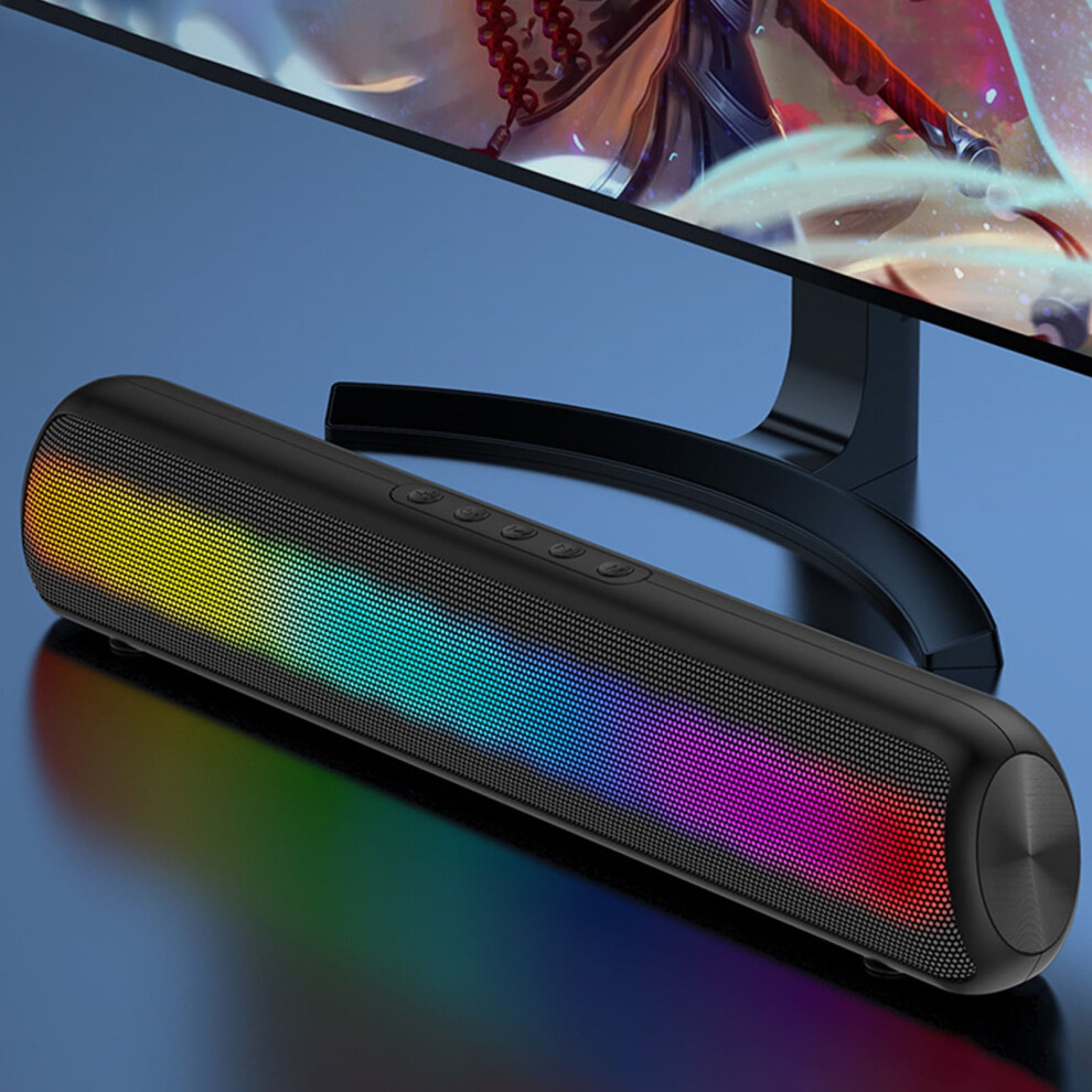 Clearanceï¼Smart Appliances Luminous Bluetooth Speaker Hifi Sound Quality Dual Speaker Desktop Colorful Small Audio Outdoor Subwoofer Light 9085618785250